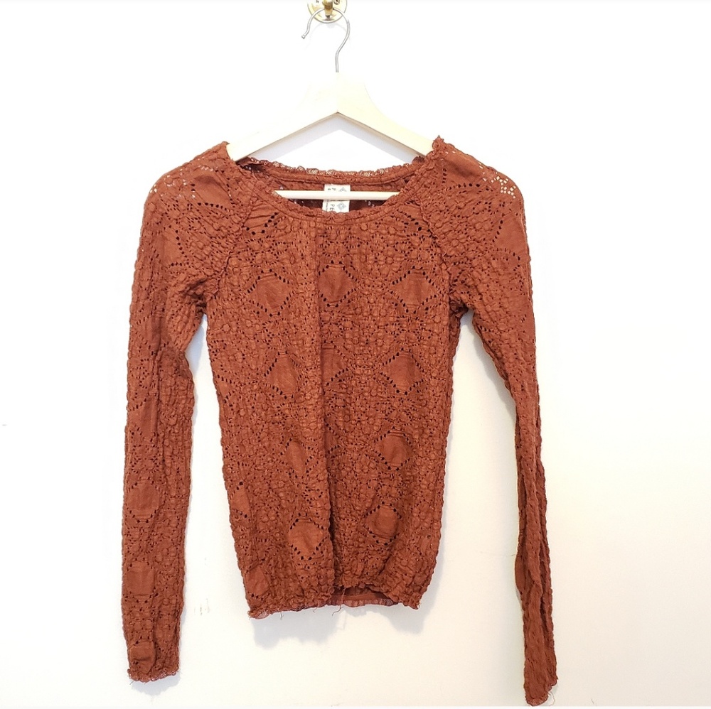 Free People Semi Crop Long Sleeve